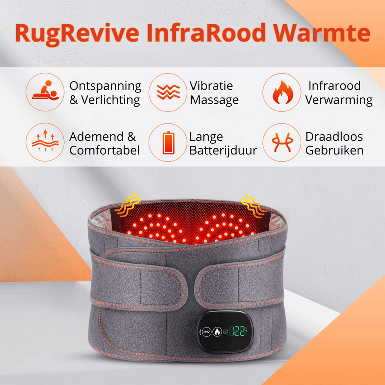 infrarood onderrug warmte brace bij rugpijn gebruiken rechte-rug reviews rechte rug.nl 