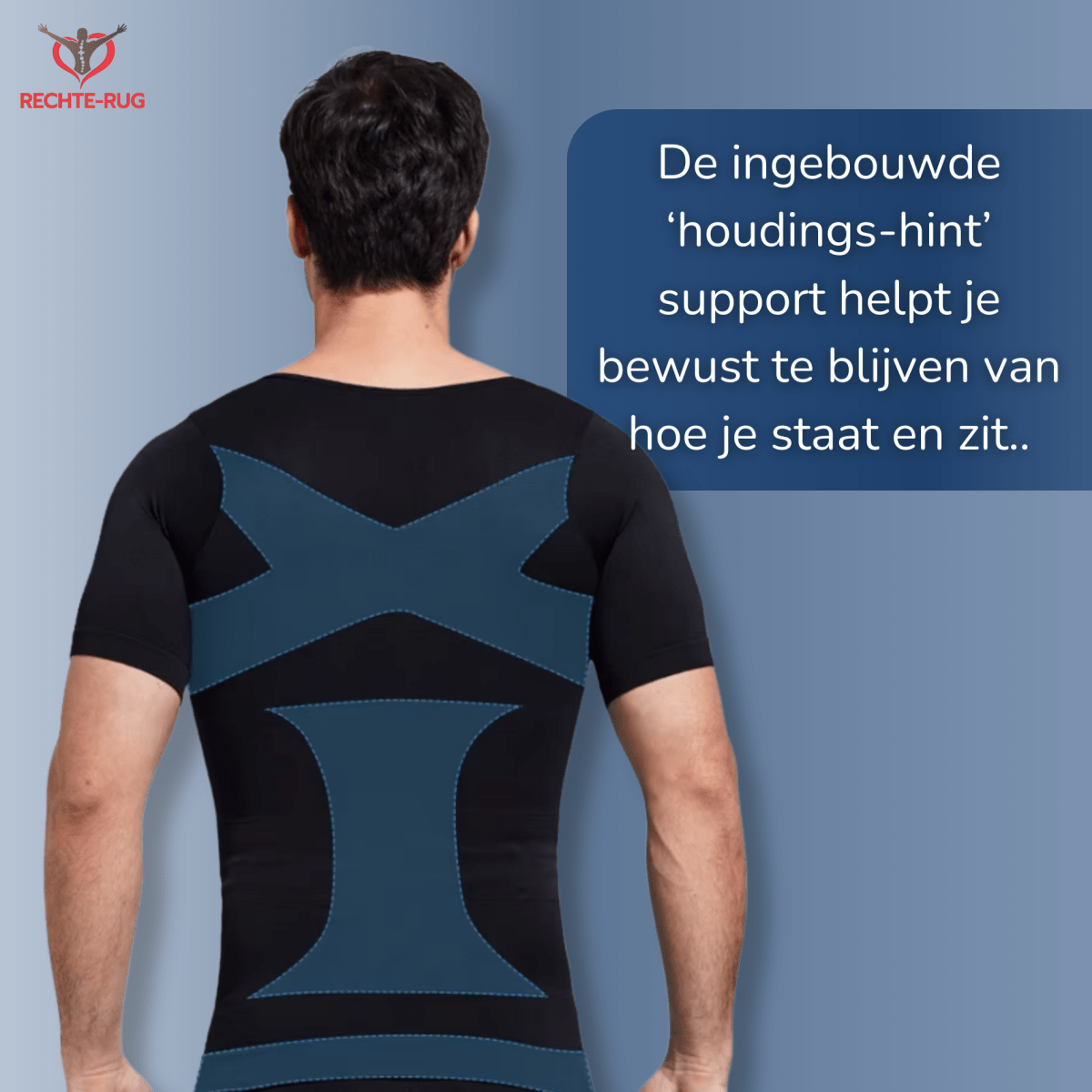 rechte-rug.nl brace postuur corrector postuur shirt voor een betere houding, goed postuur shapewear slanke buik shirt compressie t shirt kleding 